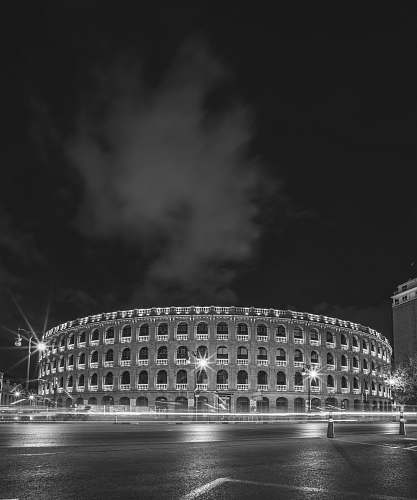 building grayscale photography of building black-and-white