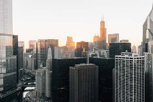 building high rise buildings at daytime urban