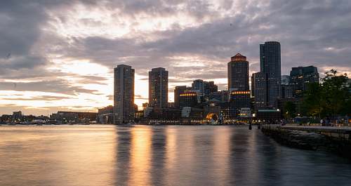 building landscape photo of a city skyline town