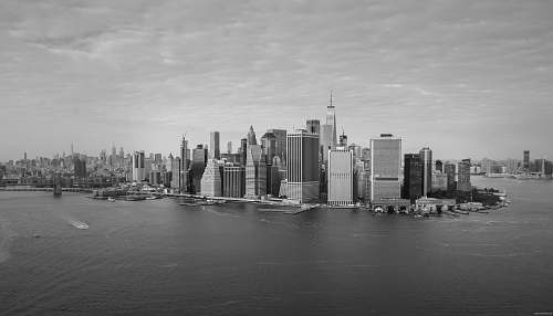 building landscape photo of city buildings black-and-white