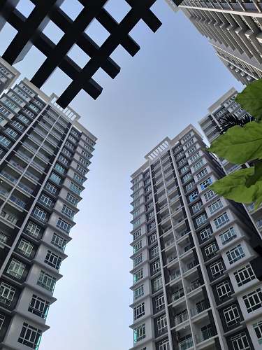 building low-angle photography of high-rise buildings high rise