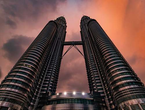 town low angle photography of Petronas Twin Tower high rise