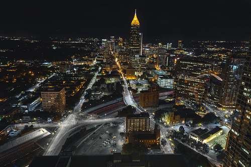 road New York City during nighttime atlanta