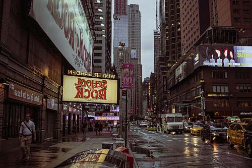 urban school rock neon signage town