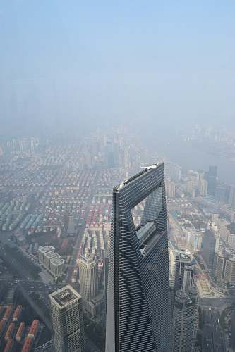 building Shanghai World Financial Center nature