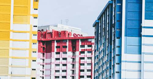 building three high-rise buildings high rise