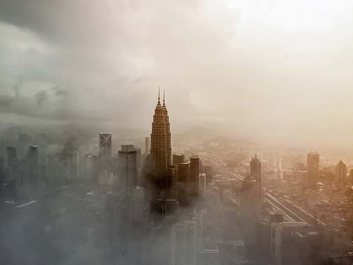 malaysia Twin Tower, Malaysia fog