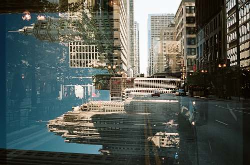 building white concrete towers metropolis