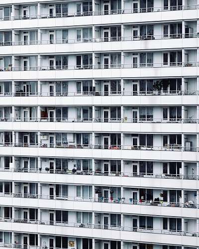 urban white high rise building home decor