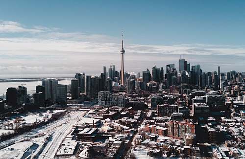 urban white tower town
