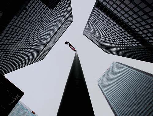 building worm-view photography of high rise buildings architecture