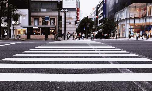 japan people standing on pedestrian lane crossing