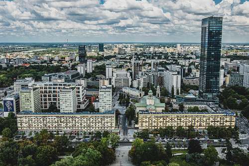 nature aerial photo of building and building outdoors