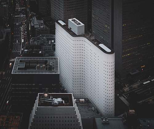nature aerial photography of high-rise buildings during daytime outdoors