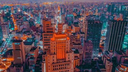 nature birds eye photography of high rise building outdoors