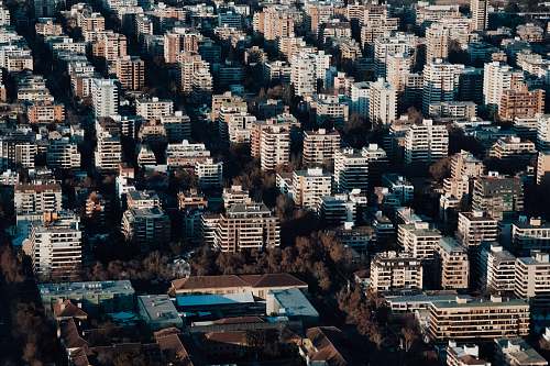 landscape aerial photography of concrete buildings outdoors