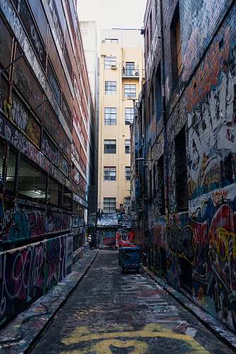 building graffiti wall art city
