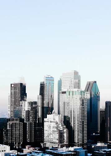 city highrise buildings town