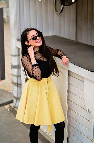 apparel women's yellow midi skirt human