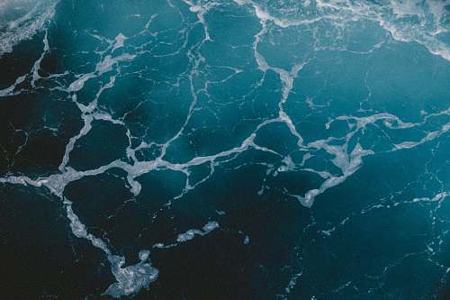 landscape top view photo of rippling body of water ocean