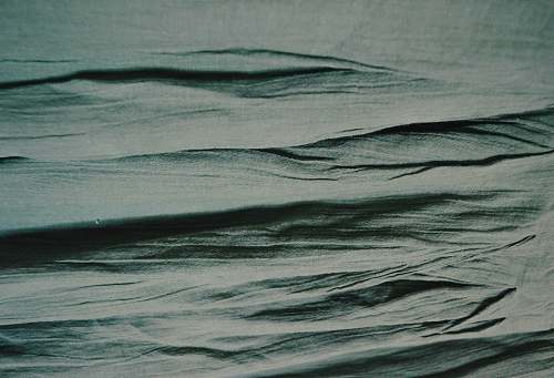 outdoors white and black striped textile ocean