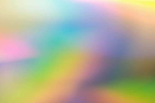 light yellow and white abstract painting rainbow