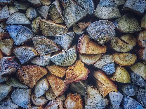 background assorted-color firewoods lumber