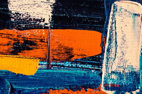 art blue, red, and white painting modern art