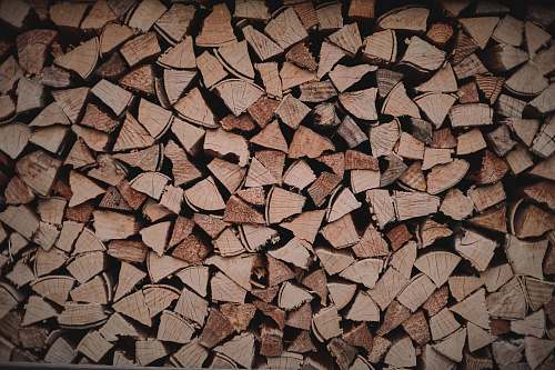 wood brown and black firewood lot lumber
