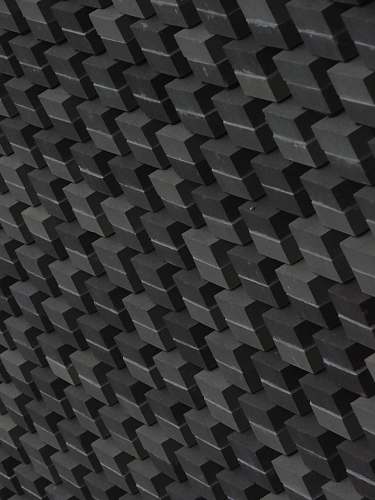 rug gray cement surface black-and-white