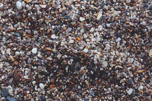 gravel multi-colored course sand pebble