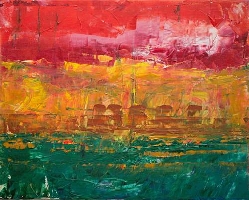 art ship abstract painting modern art