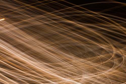 nature yellow and white light streaks outdoors