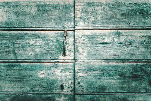 hardwood black wooden door with silver handle plywood