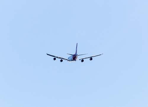 aircraft airliner flying in the sky transportation