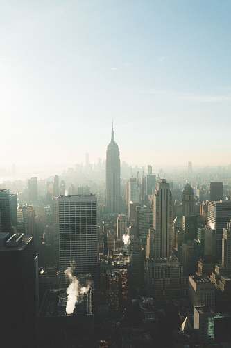 city aerial photography of city buildings during daytime urban