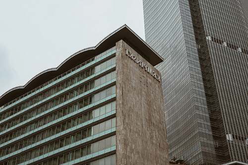 urban architectural photo of black and brown building office building