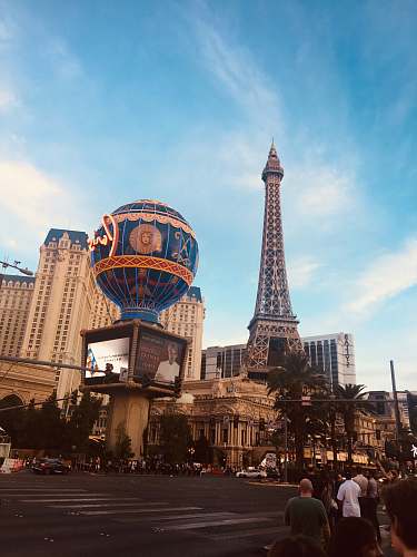 human Eiffel Tower, Las Vegas person