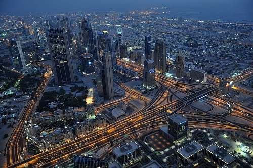 city high angle photo of high-rise buildings urban