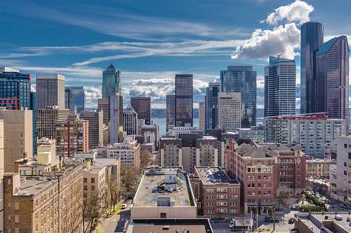 city landscape photo of a city skyline downtown