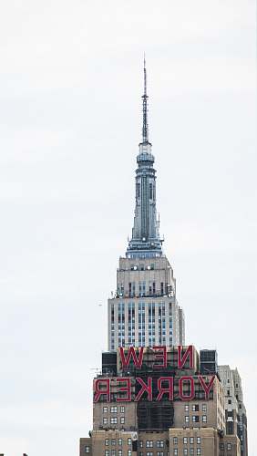 spire New York Empire State Building steeple