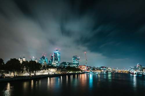 city night cityscape metropolis