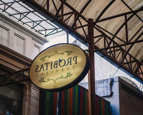 architecture Probitas Textiles building sign clock tower
