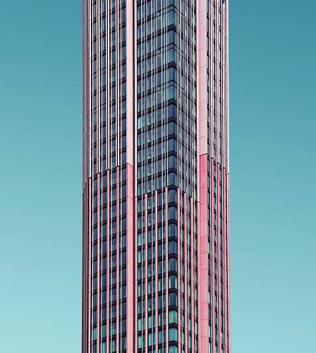 city window curtain building under blue sky architecture