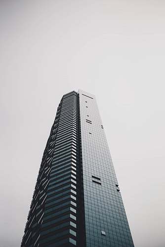 architecture worms eye view photography of gray building skyscraper