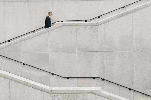 people man walking on stair person