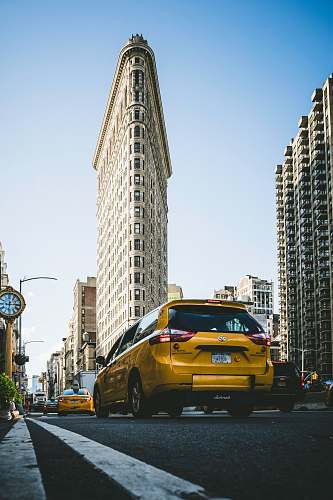 cab architectural photography of building taxi