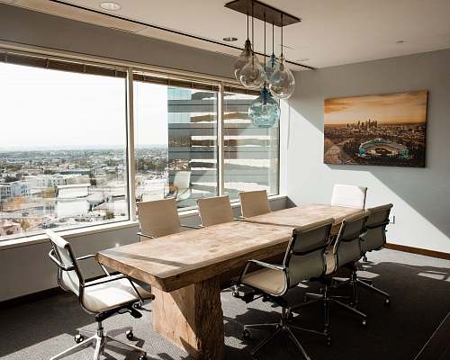 table beige wooden conference table furniture