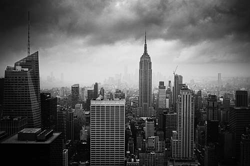 town  black-and-white