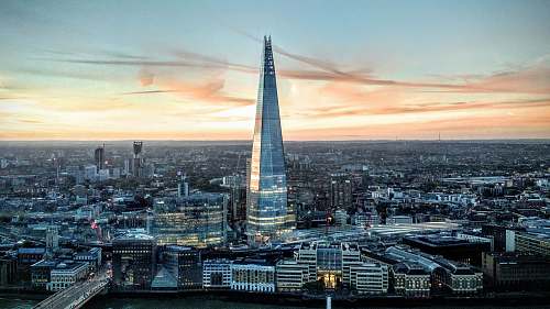 london aerial photography of city the shard